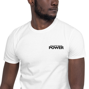 Open image in slideshow, POWER Embroidered Unisex T-Shirt
